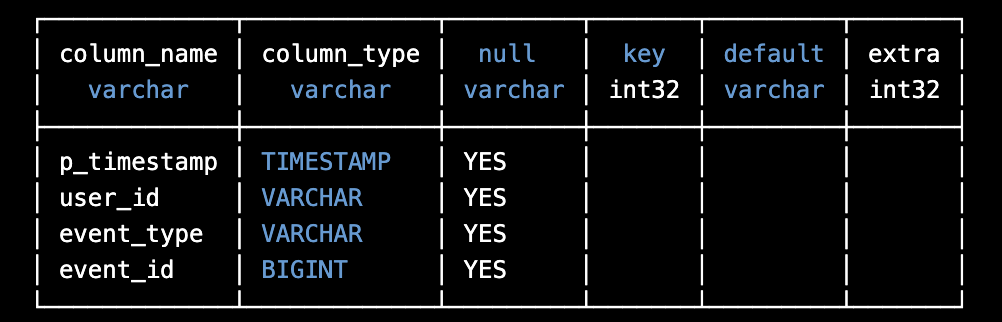 describe-table